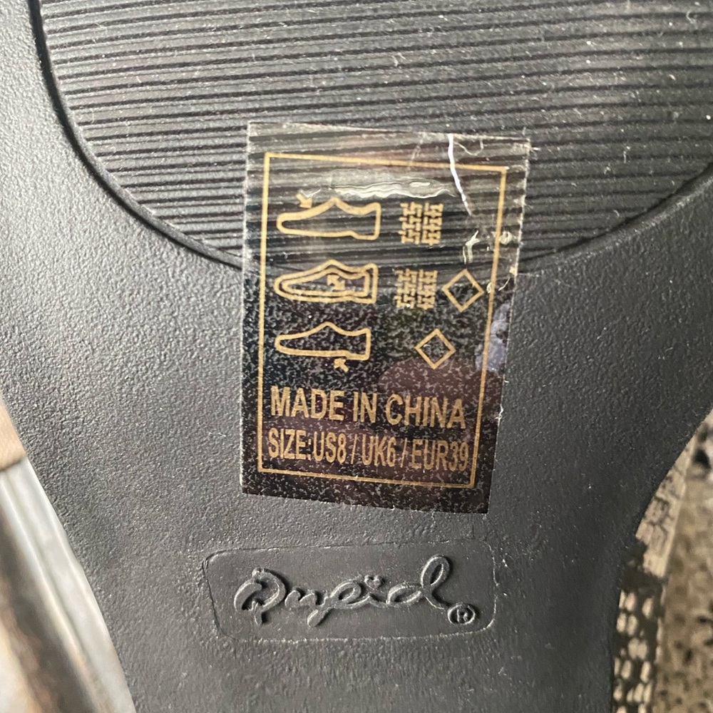 Qupid Snake Print Mule Clog New - image 8